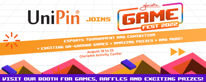 UniPin at the Glorietta Game Fest 2022: Join the Event, Play Games, Win Prizes!  (PH)